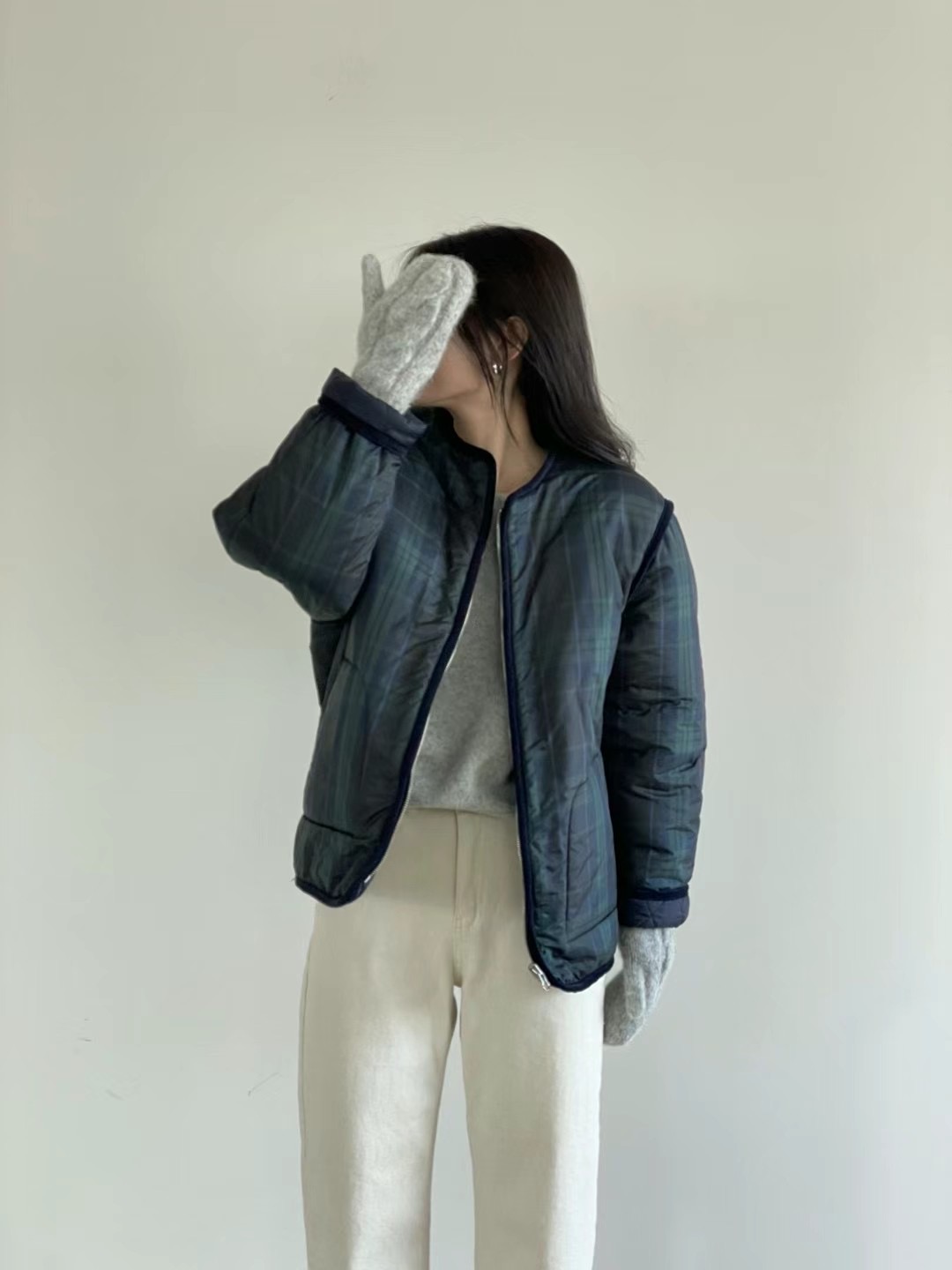 AMYGRACE韓國直郵東大門實拍女裝新品休閑熱賣時尚推薦夾克AMYGRACE夾克