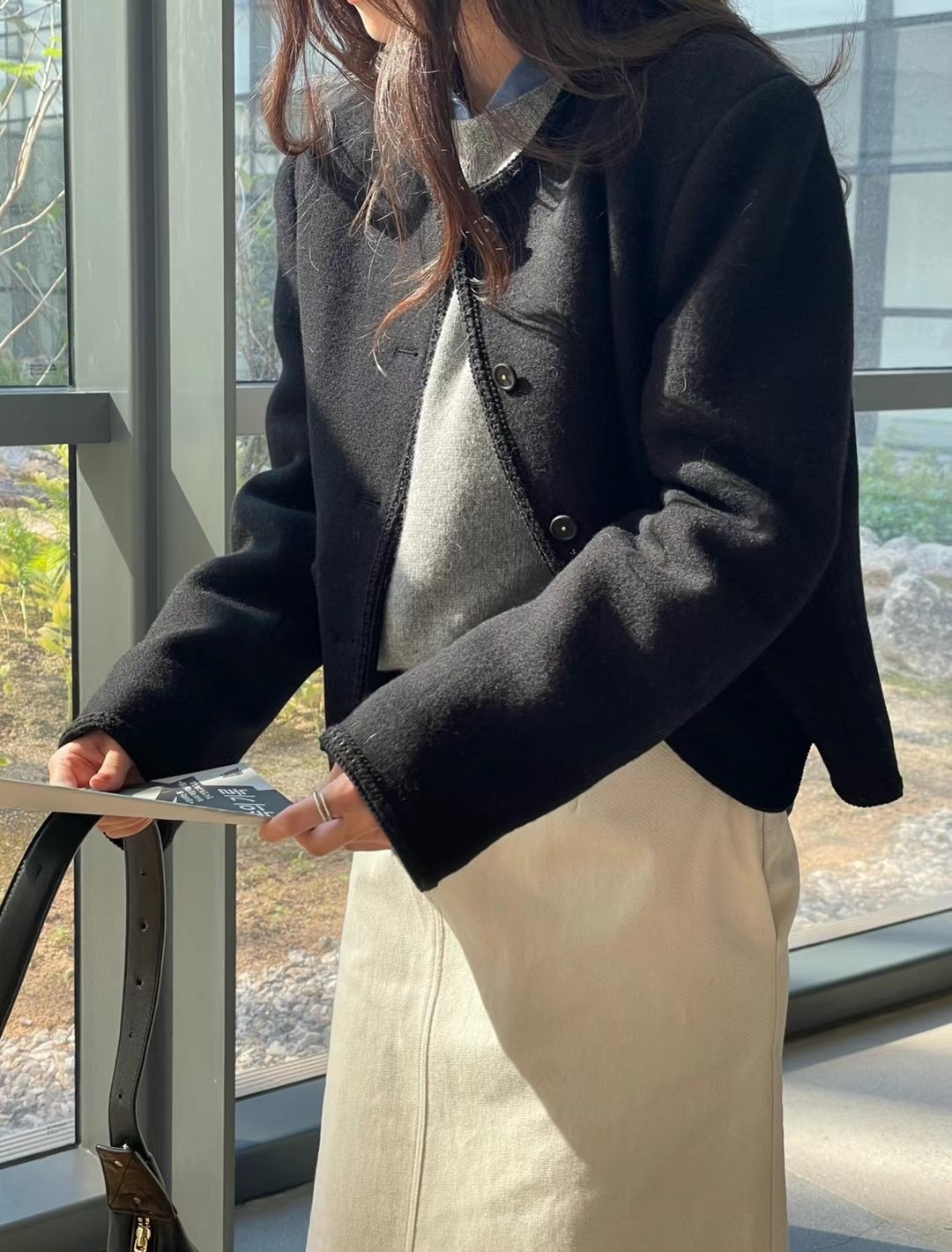 AMYGRACE韓國直郵東大門代購女裝新款真品人氣24秋冬夾克AMYGRACE夾克