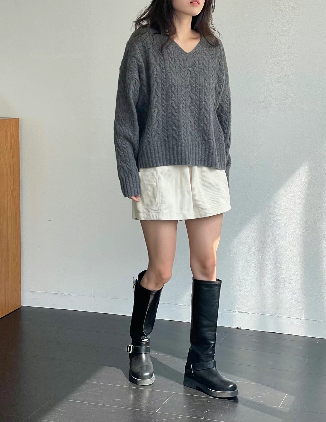 AMYGRACE韓國直郵東大門實拍女裝新款真品時尚推薦職業毛衣AMYGRACE毛衣