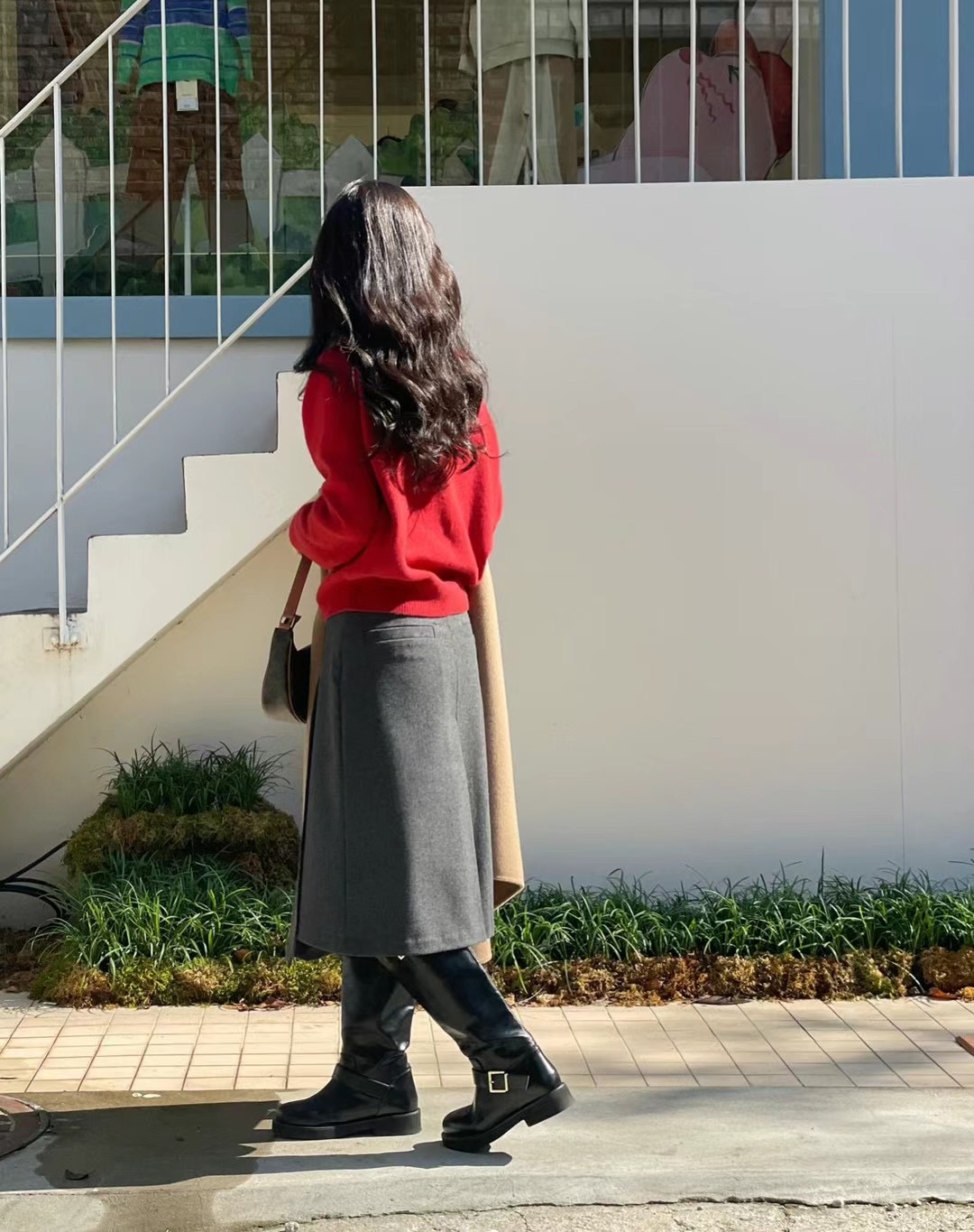 AMYGRACE韓國直郵東大門實拍女裝新品人氣職業半身裙中短裙AMYGRACE半身裙/中短裙