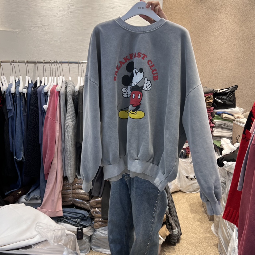 HEIL韓國直郵女士新品時尚休閑真品推薦人氣熱賣24秋夏衛衣加絨HEIL衛衣