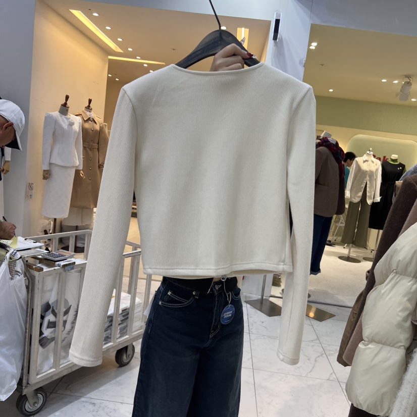 A2/D2東大門實拍女裝新款真品推薦時尚針織衫拉絨開衫羅紋A2/D2針織衫