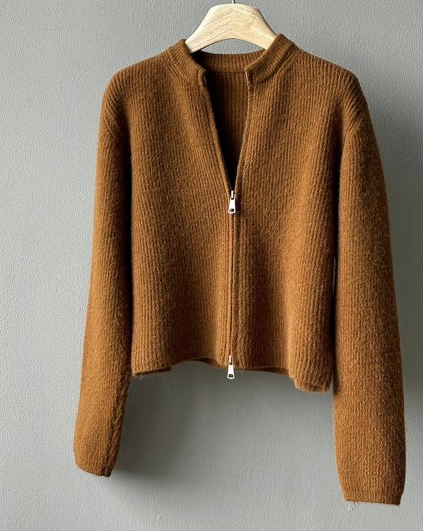 COMME TU VEUX-Q韓國直郵女士新品24秋夏毛衣拉鏈開衫COMME TU VEUX-Q毛衣圖色2