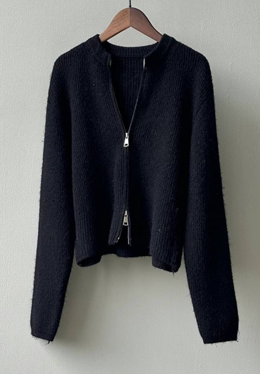 COMME TU VEUX-Q韓國直郵女士新品24秋夏毛衣拉鏈開衫COMME TU VEUX-Q毛衣圖色4