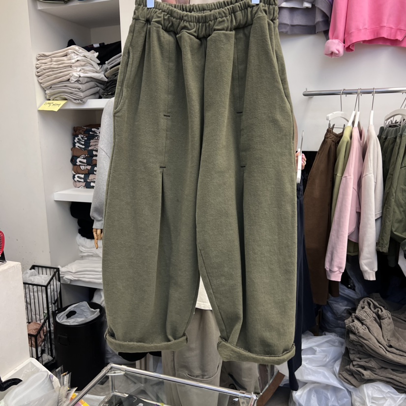 ZACCU韓國代購女士新款真品24秋夏休閑推薦熱賣休閑褲加絨ZACCU休閑褲圖色2