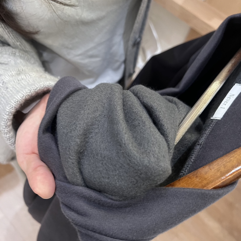 NEVER.1東大門代購女裝新款推薦24秋夏衛衣加絨拉絨開衫NEVER.1衛衣