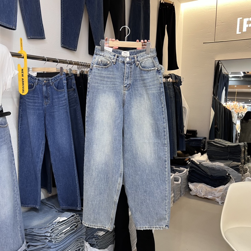 PAI東大門直郵女裝新品時尚推薦職業24秋夏熱賣牛仔褲加絨PAI牛仔褲圖色1
