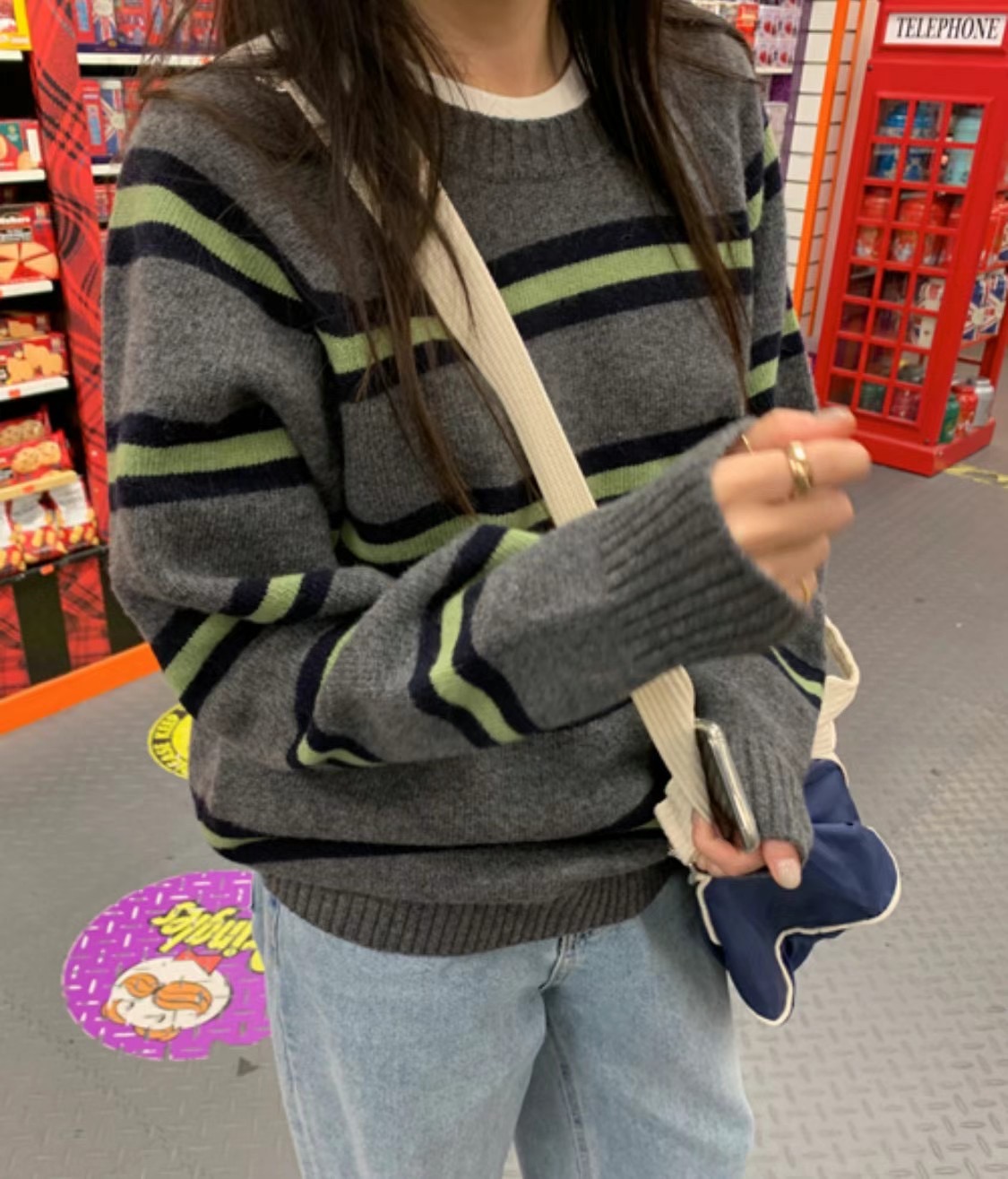 YOUTH韓國代購女裝新品休閑職業推薦人氣真品時尚熱賣24秋夏毛衣YOUTH毛衣圖色2
