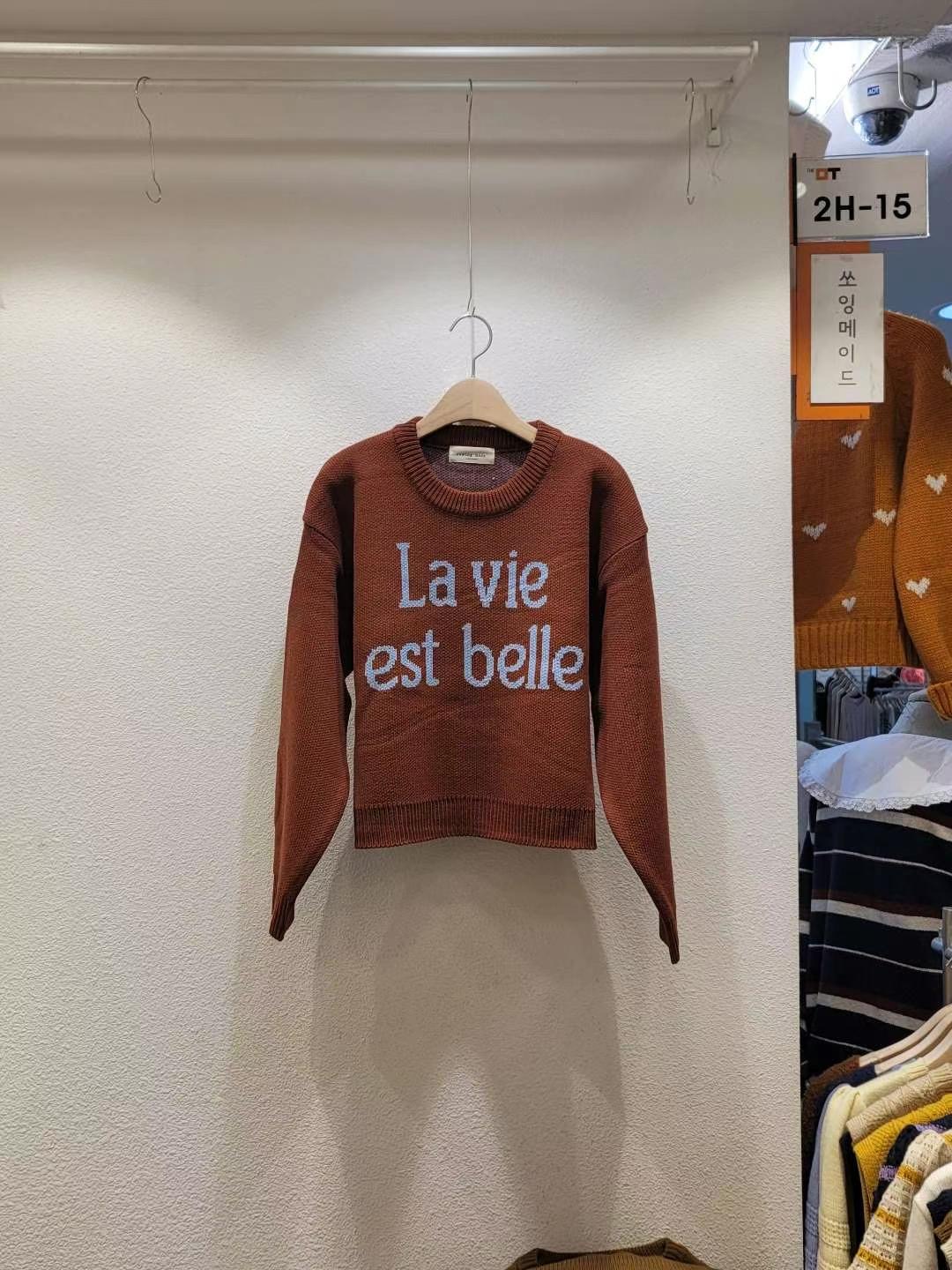 SEWING MADE韓國直郵女裝新款熱賣24秋夏人氣時尚推薦毛衣SEWING MADE毛衣圖色1