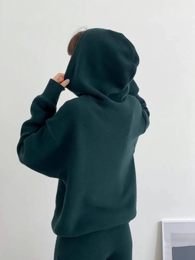 MUSTBE東大門實拍女裝新品真品熱賣24秋夏推薦針織衫連帽MUSTBE針織衫