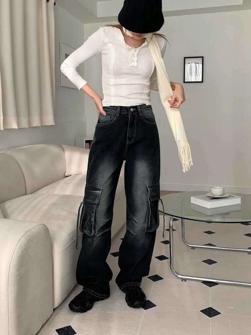 STYLE LAB東大門直郵女裝新款人氣熱賣真品休閑時尚牛仔褲STYLE LAB牛仔褲