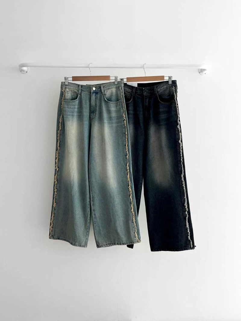STYLE LAB韓國代購女裝新品休閑推薦24秋夏熱賣人氣牛仔褲STYLE LAB牛仔褲圖色2左二色
