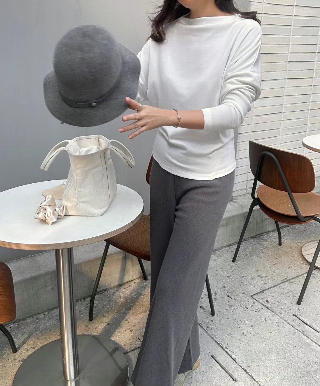 NOLITA東大門實拍女裝新款時尚熱賣休閑真品人氣職業長袖T恤NOLITA長袖T恤