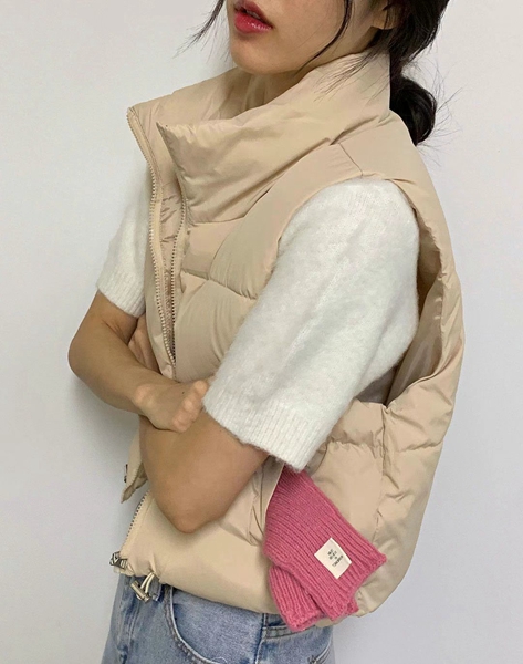 BUBBLE UNDER東大門代購女裝新品時尚人氣推薦24秋夏馬甲NOTICE馬甲