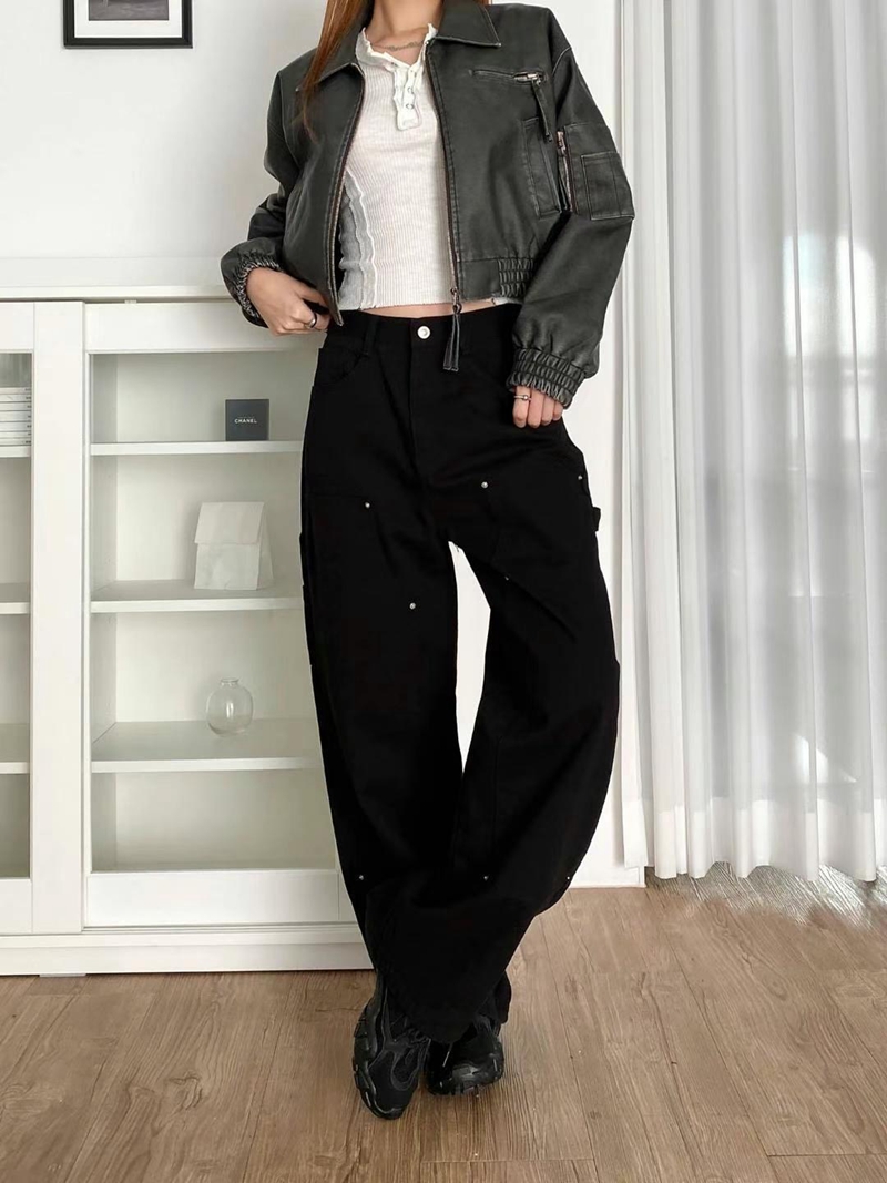 STYLE LAB韓國直郵女裝新品休閑熱賣真品職業推薦24秋夏牛仔褲STYLE LAB牛仔褲