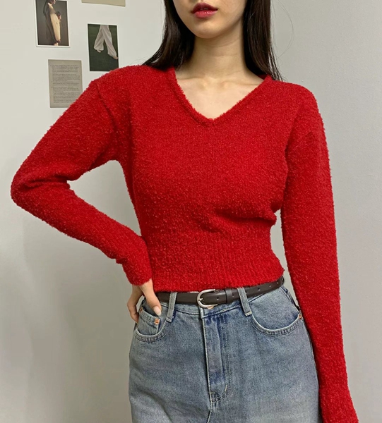 BUBBLE UNDER東大門實拍女裝新品時尚人氣真品熱賣職業針織衫NOTICE針織衫