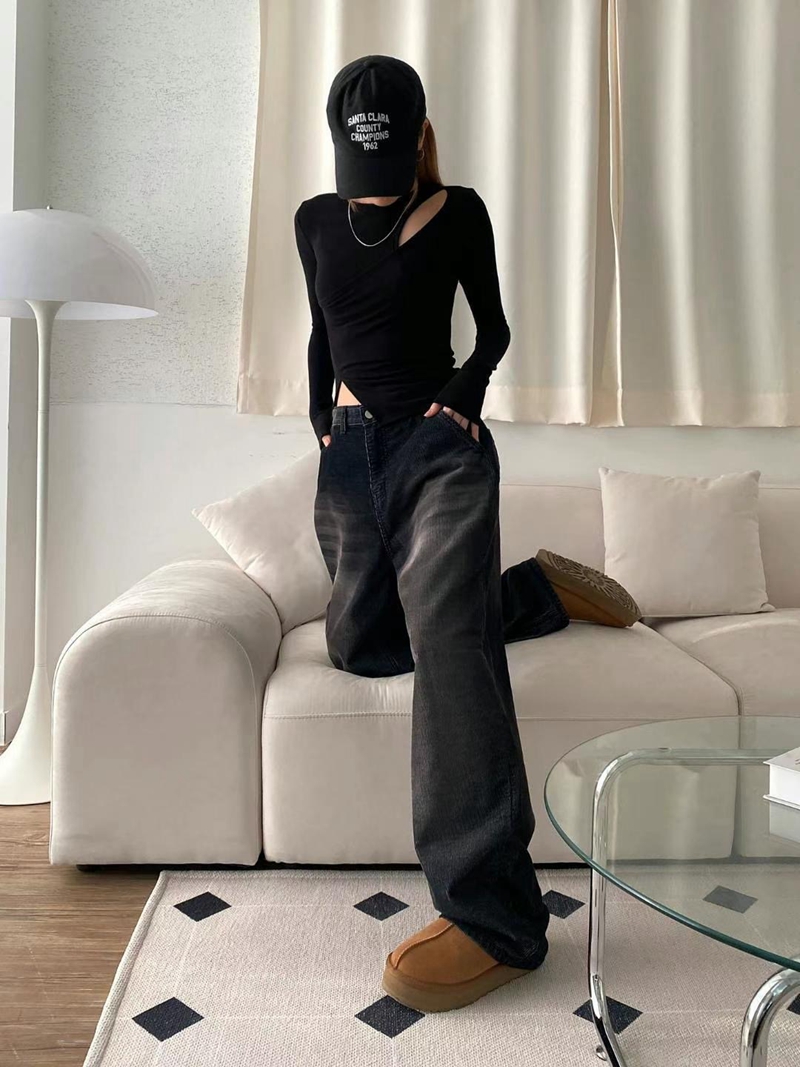 STYLE LAB東大門實拍女裝新款熱賣真品推薦人氣職業牛仔褲STYLE LAB牛仔褲