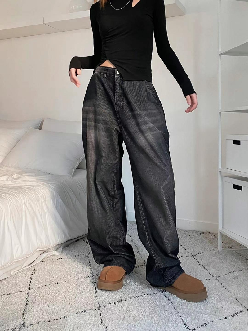 STYLE LAB東大門實拍女裝新款熱賣真品推薦人氣職業牛仔褲STYLE LAB牛仔褲圖色2