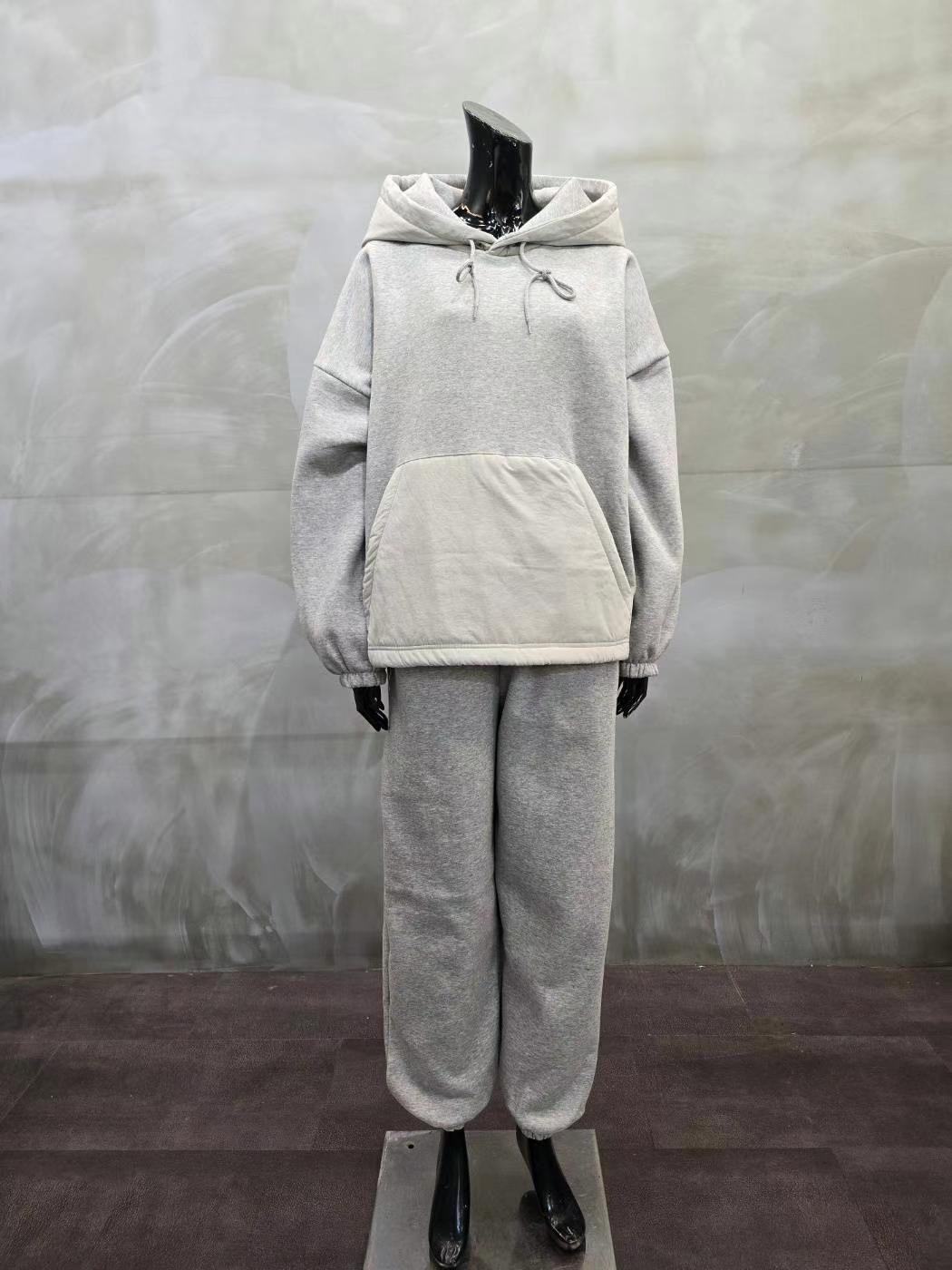 MASH MARIGOLD韓國直郵女士新品真品熱賣時尚套裝加絨連帽MASH MARIGOLD套裝
