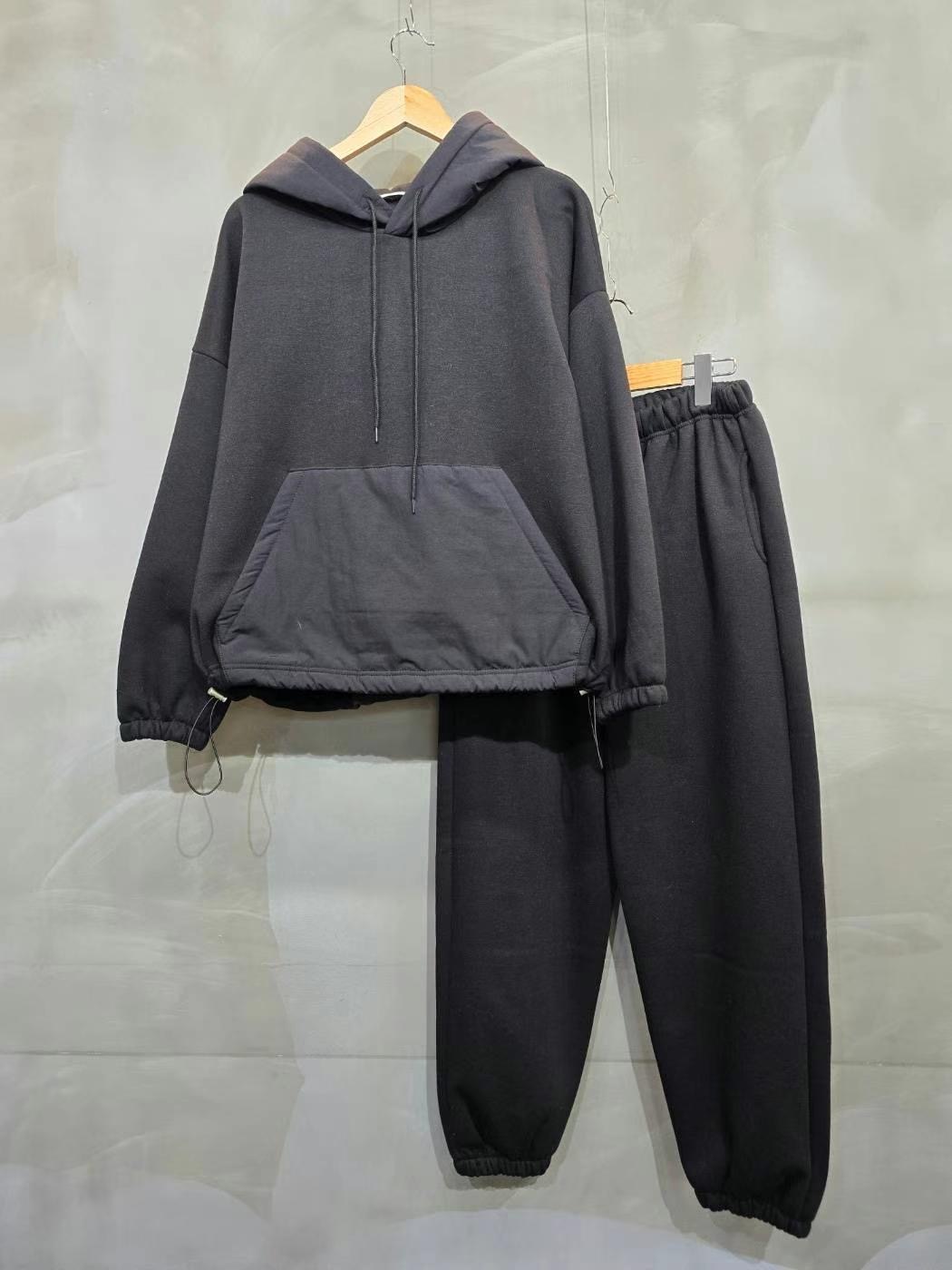 MASH MARIGOLD韓國直郵女士新品真品熱賣時尚套裝加絨連帽MASH MARIGOLD套裝圖色1