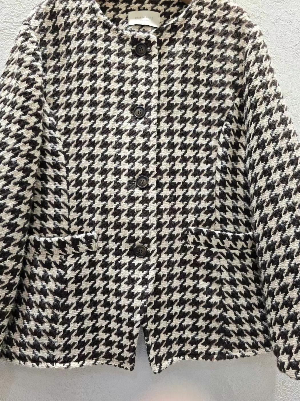 MASH MARIGOLD東大門直郵女裝新品休閑24秋夏職業夾克花呢MASH MARIGOLD夾克
