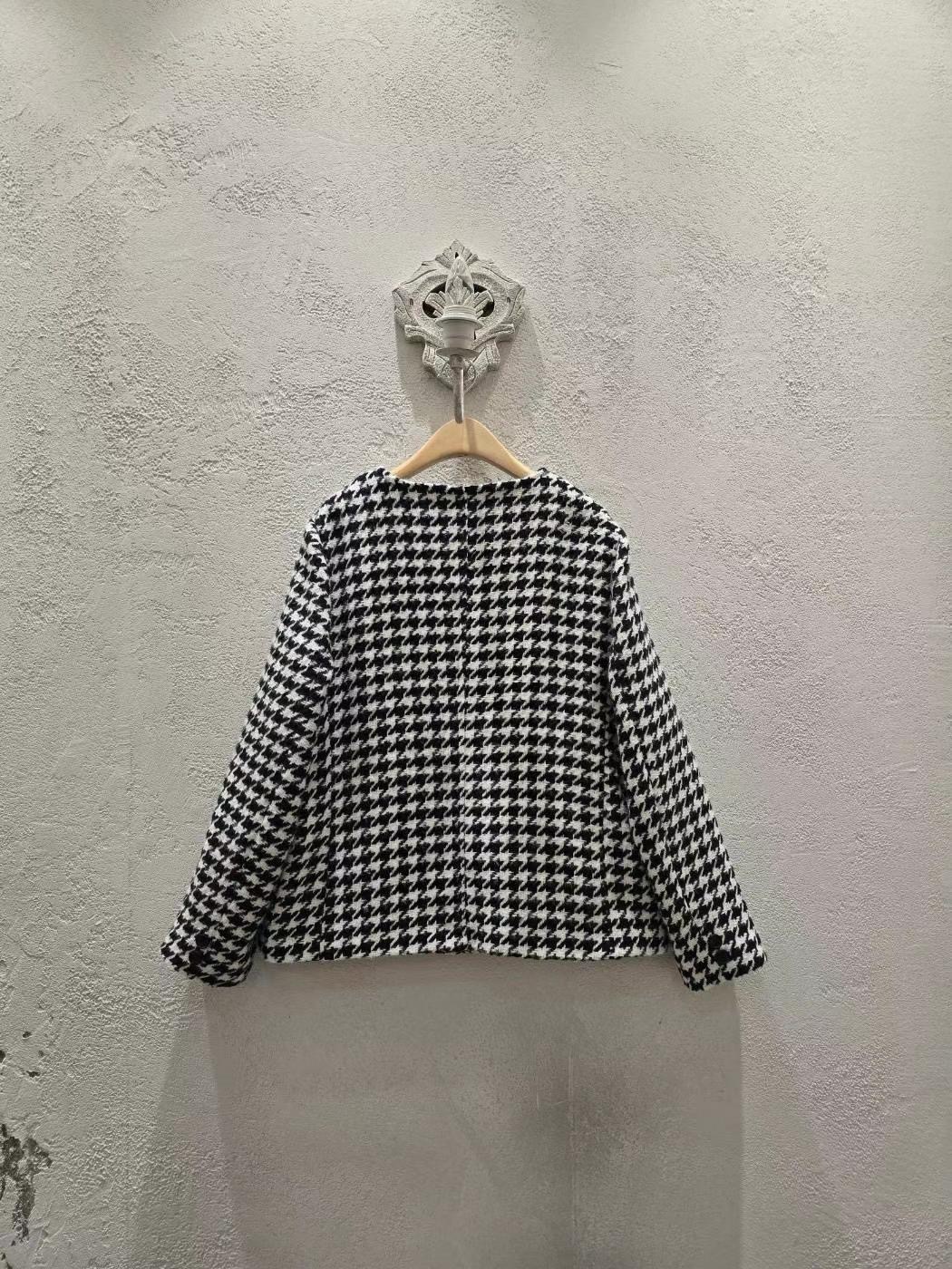 MASH MARIGOLD東大門直郵女裝新品休閑24秋夏職業夾克花呢MASH MARIGOLD夾克