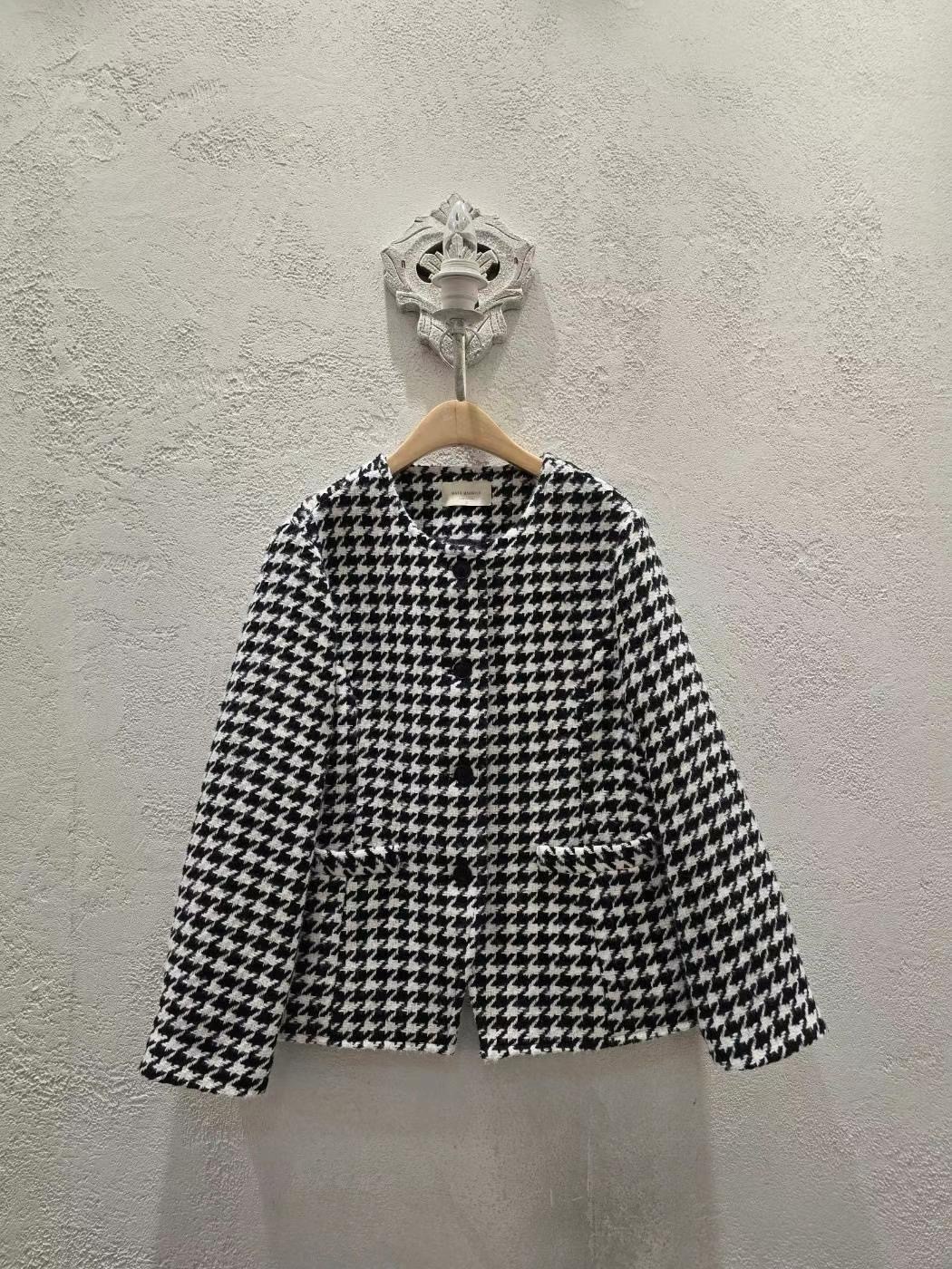 MASH MARIGOLD東大門直郵女裝新品休閑24秋夏職業夾克花呢MASH MARIGOLD夾克