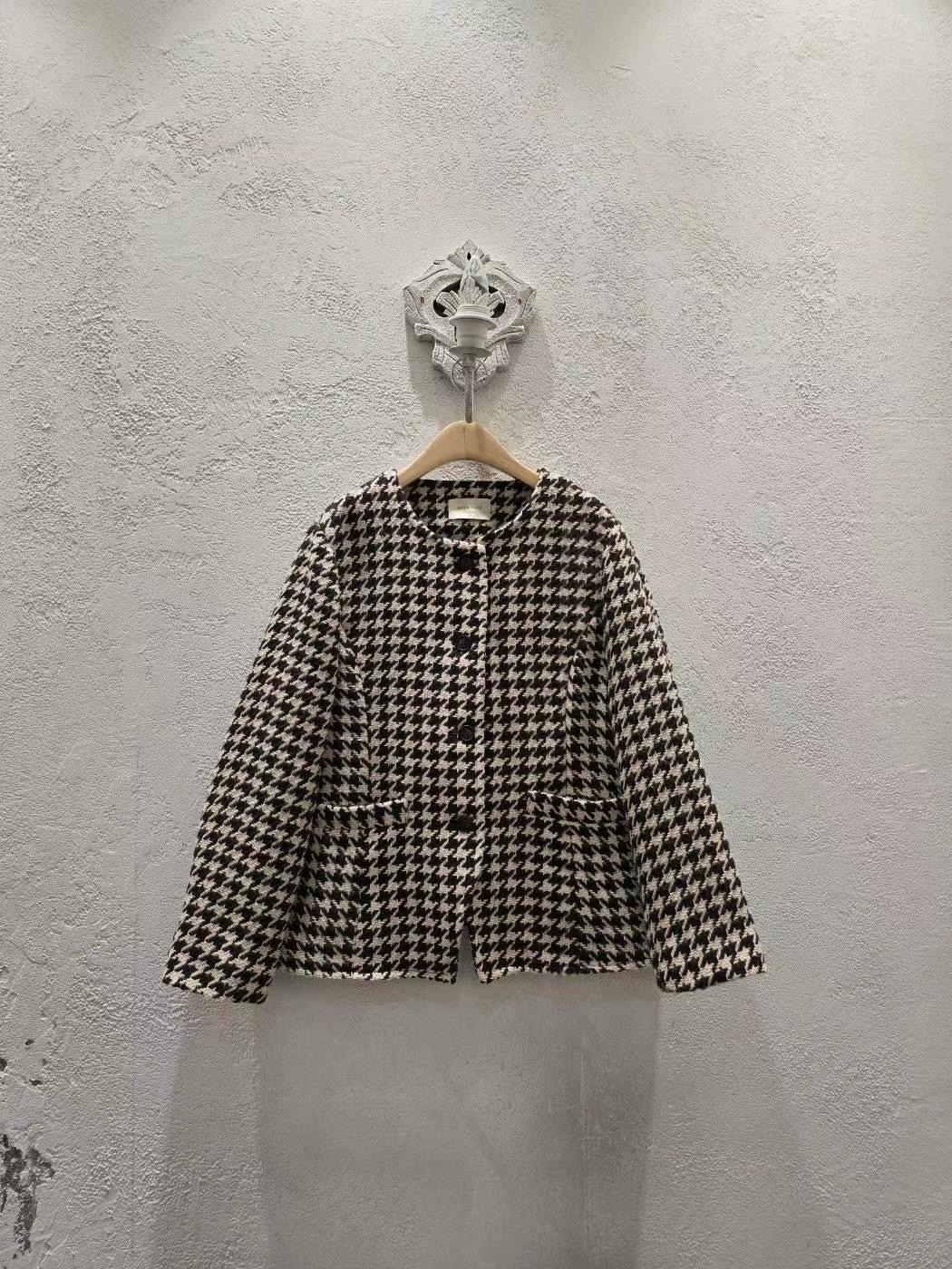 MASH MARIGOLD東大門直郵女裝新品休閑24秋夏職業夾克花呢MASH MARIGOLD夾克圖色2