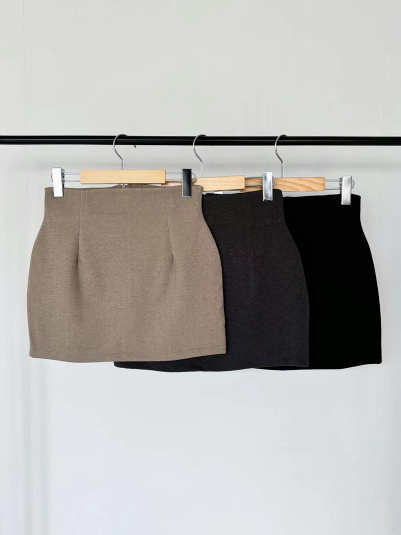 LAURENT直郵韓國代購女裝新款人氣熱賣推薦休閑時尚短裙人字形LAURENT短裙圖色3左三色