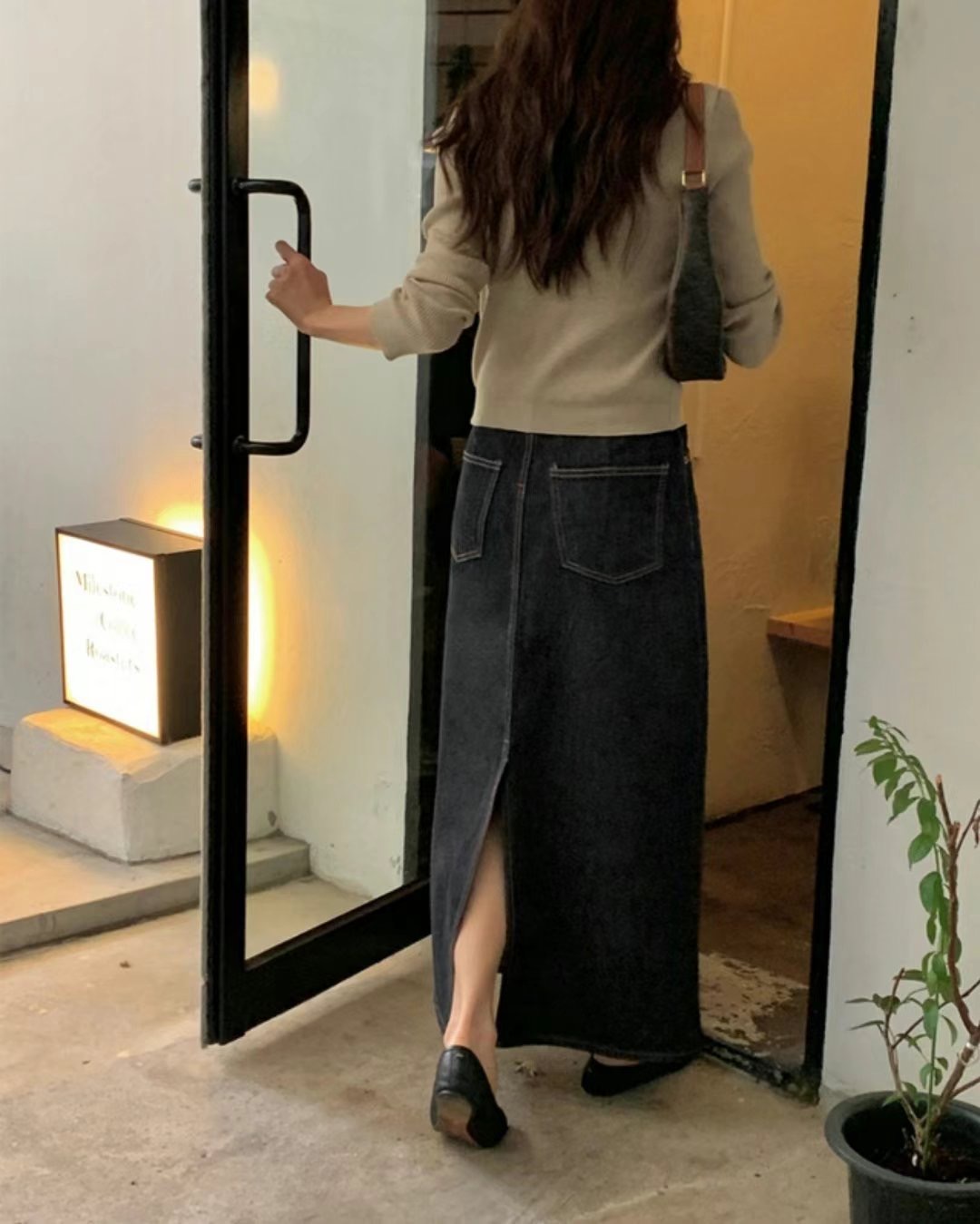 PI2直郵韓國代購女裝新款真品人氣熱賣休閑24秋冬推薦長裙Pi2長裙