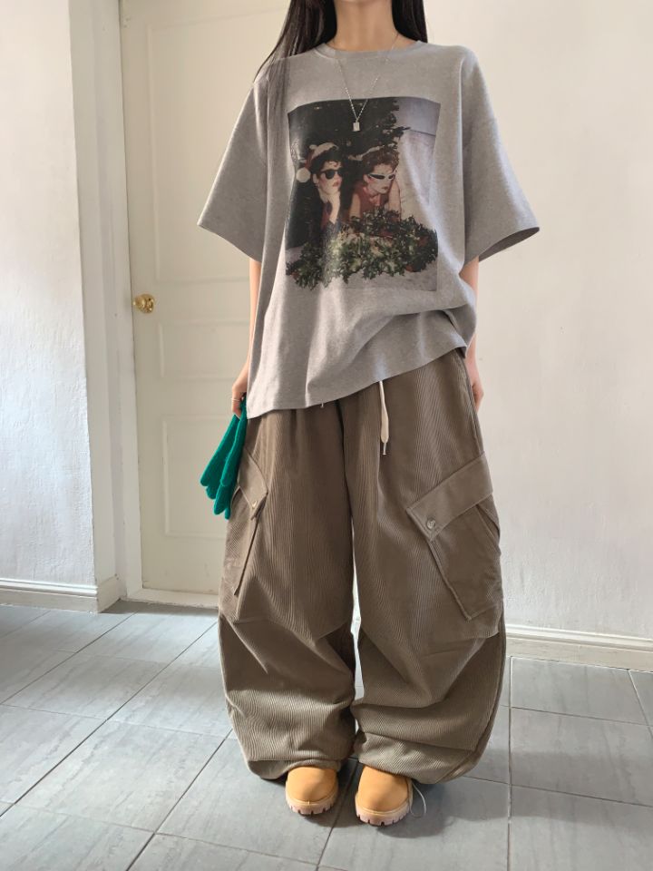 4LEAF韓國直郵東大門代購女裝新品休閑推薦人氣熱賣T恤拉絨4LEAFT恤