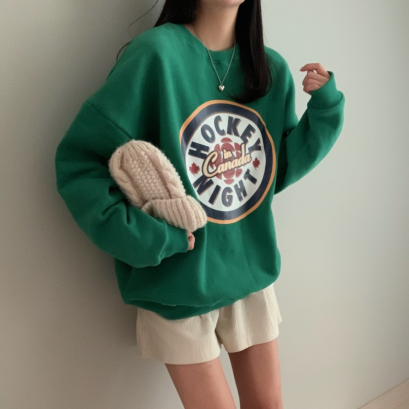 FROMJINI韓國直郵東大門實拍女裝新品職業休閑熱賣人氣衛衣FROMJINI衛衣