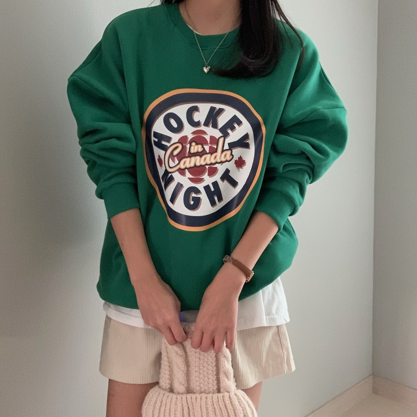 FROMJINI韓國直郵東大門實拍女裝新品職業休閑熱賣人氣衛衣FROMJINI衛衣