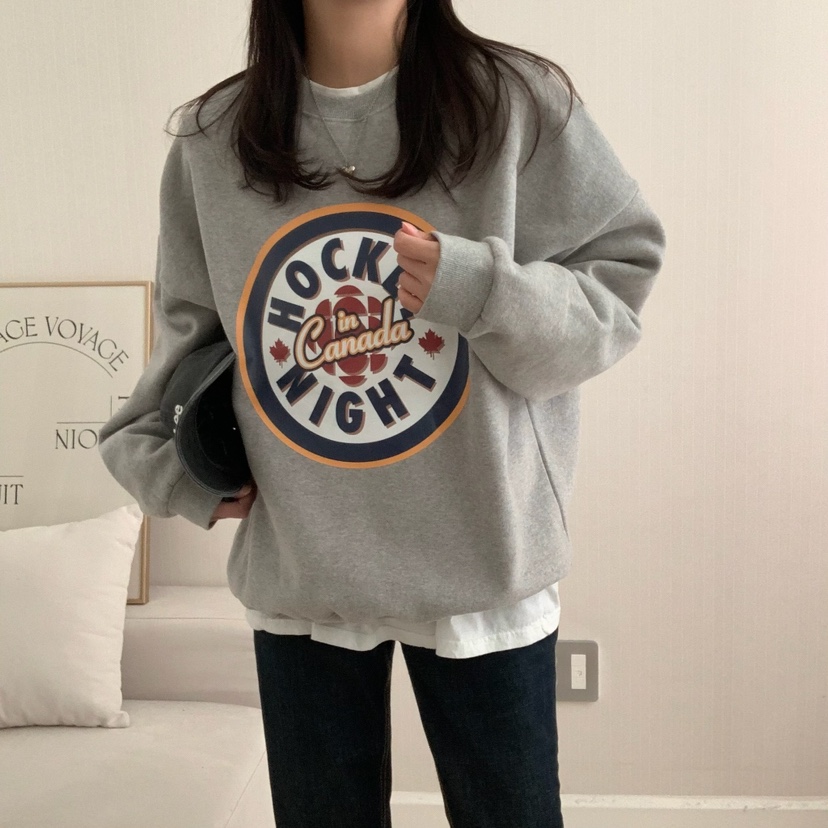 FROMJINI韓國直郵東大門實拍女裝新品職業休閑熱賣人氣衛衣FROMJINI衛衣
