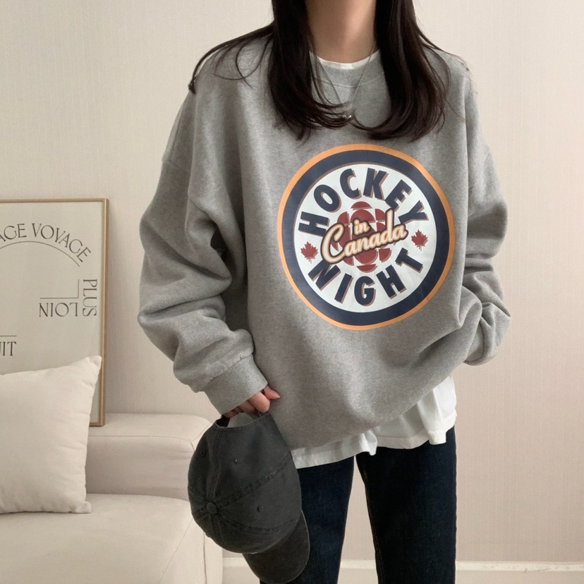 FROMJINI韓國直郵東大門實拍女裝新品職業休閑熱賣人氣衛衣FROMJINI衛衣