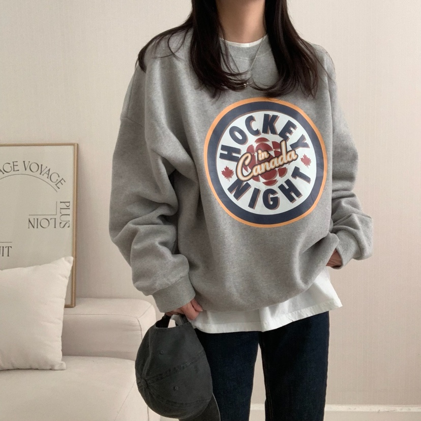 FROMJINI韓國直郵東大門實拍女裝新品職業休閑熱賣人氣衛衣FROMJINI衛衣