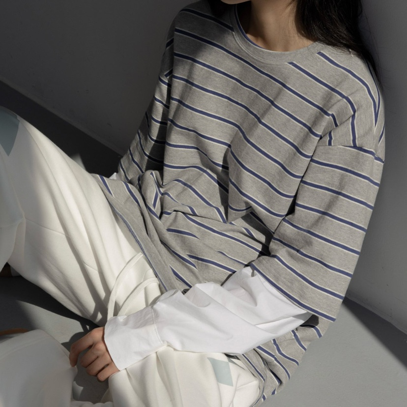 INSSENSE-A直郵韓國代購女裝新款真品職業24秋冬長袖T恤INSSENSE-A長袖T恤