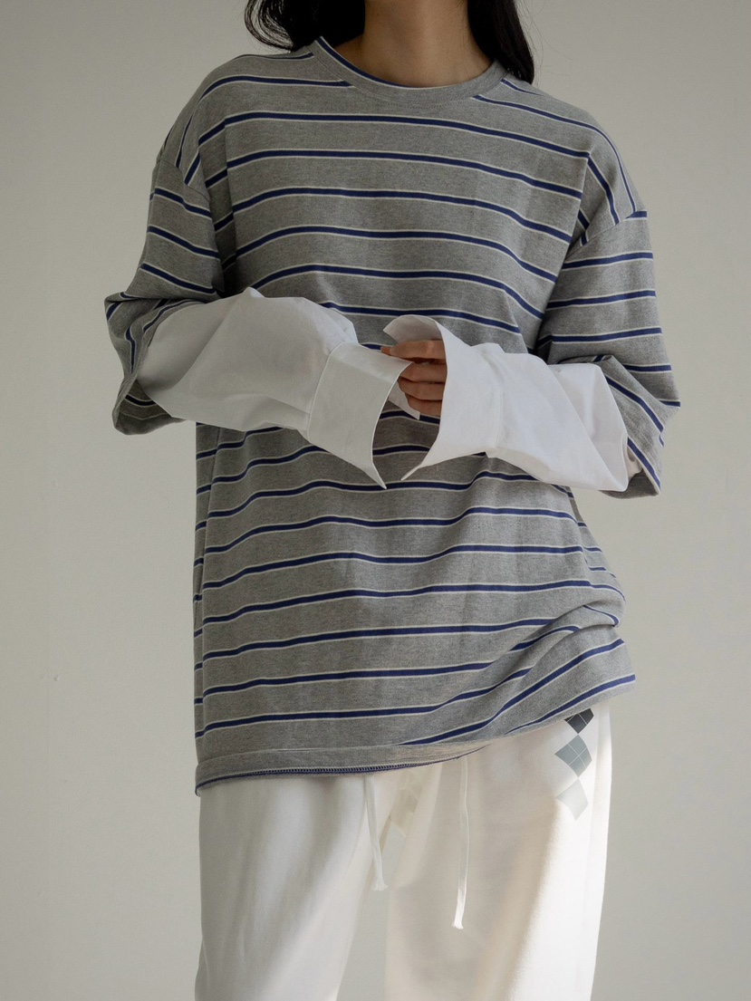 INSSENSE-A直郵韓國代購女裝新款真品職業24秋冬長袖T恤INSSENSE-A長袖T恤