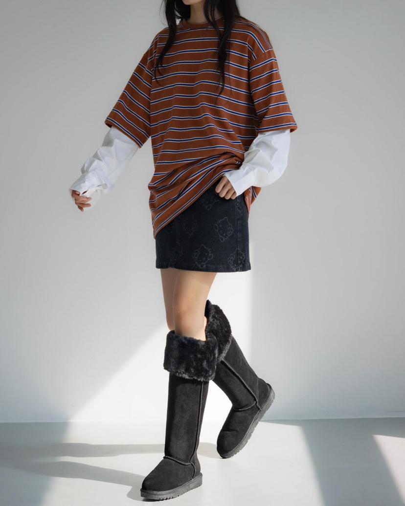 INSSENSE-A直郵韓國代購女裝新款真品職業24秋冬長袖T恤INSSENSE-A長袖T恤