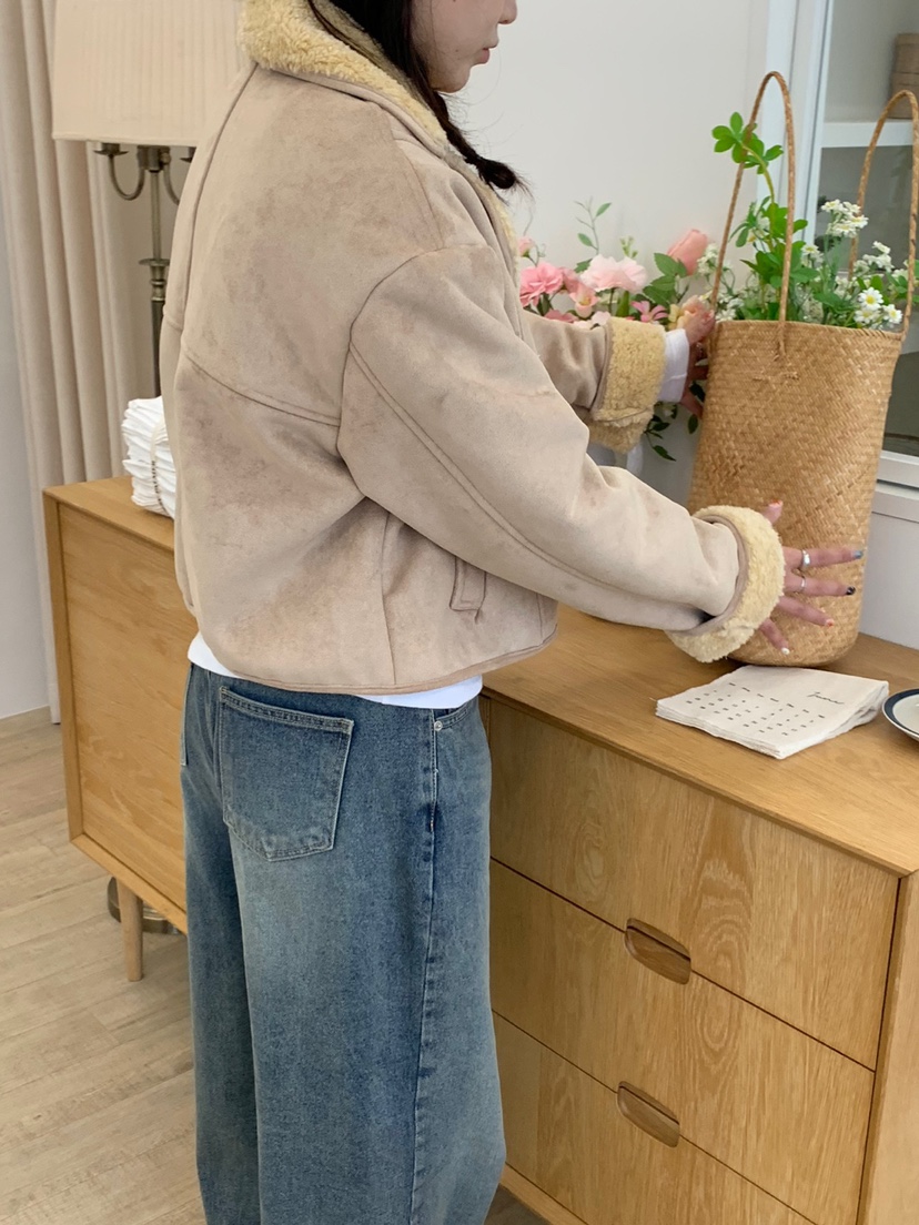 ZITTEN韓國直郵東大門代購女裝新款職業真品24秋冬短款大衣ZITTEN短款大衣