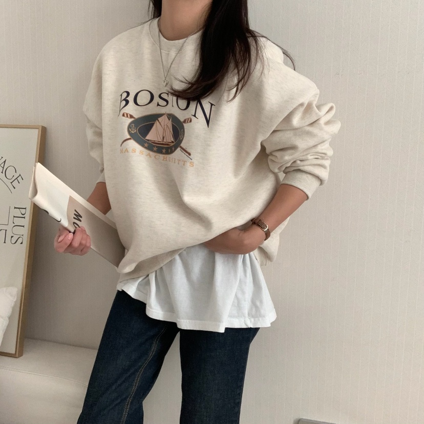 FROMJINI韓國直郵女裝新款推薦熱賣職業真品人氣24秋冬衛衣拉絨FROMJINI衛衣