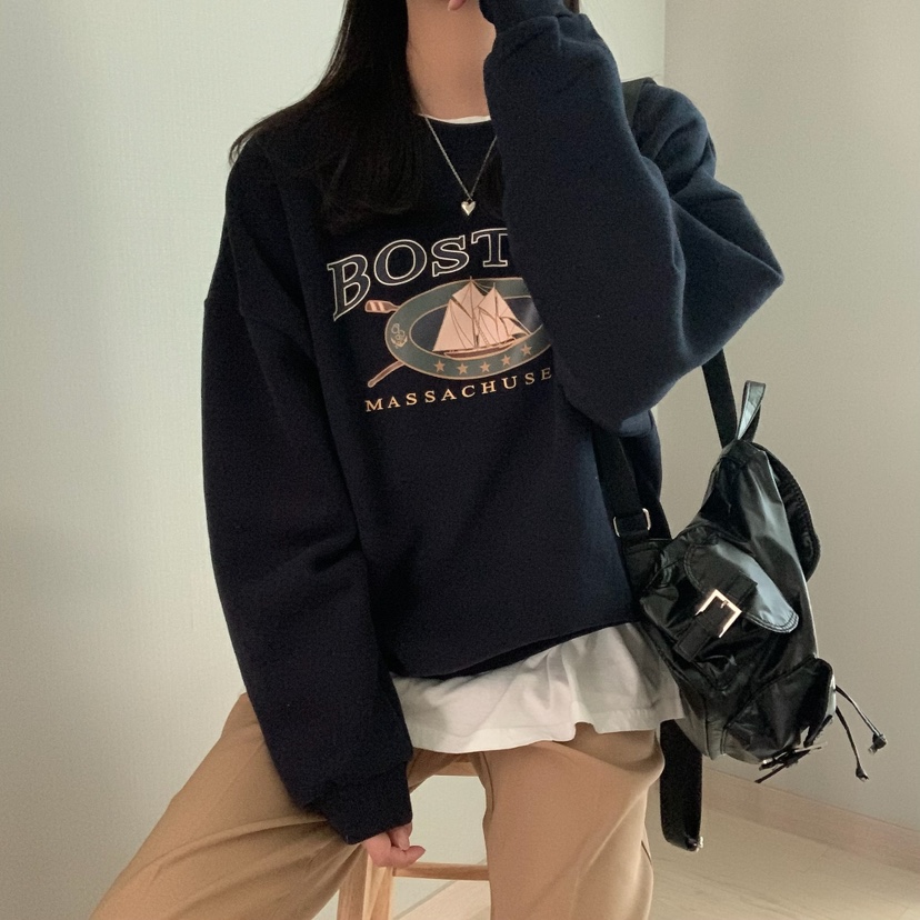 FROMJINI韓國直郵女裝新款推薦熱賣職業真品人氣24秋冬衛衣拉絨FROMJINI衛衣