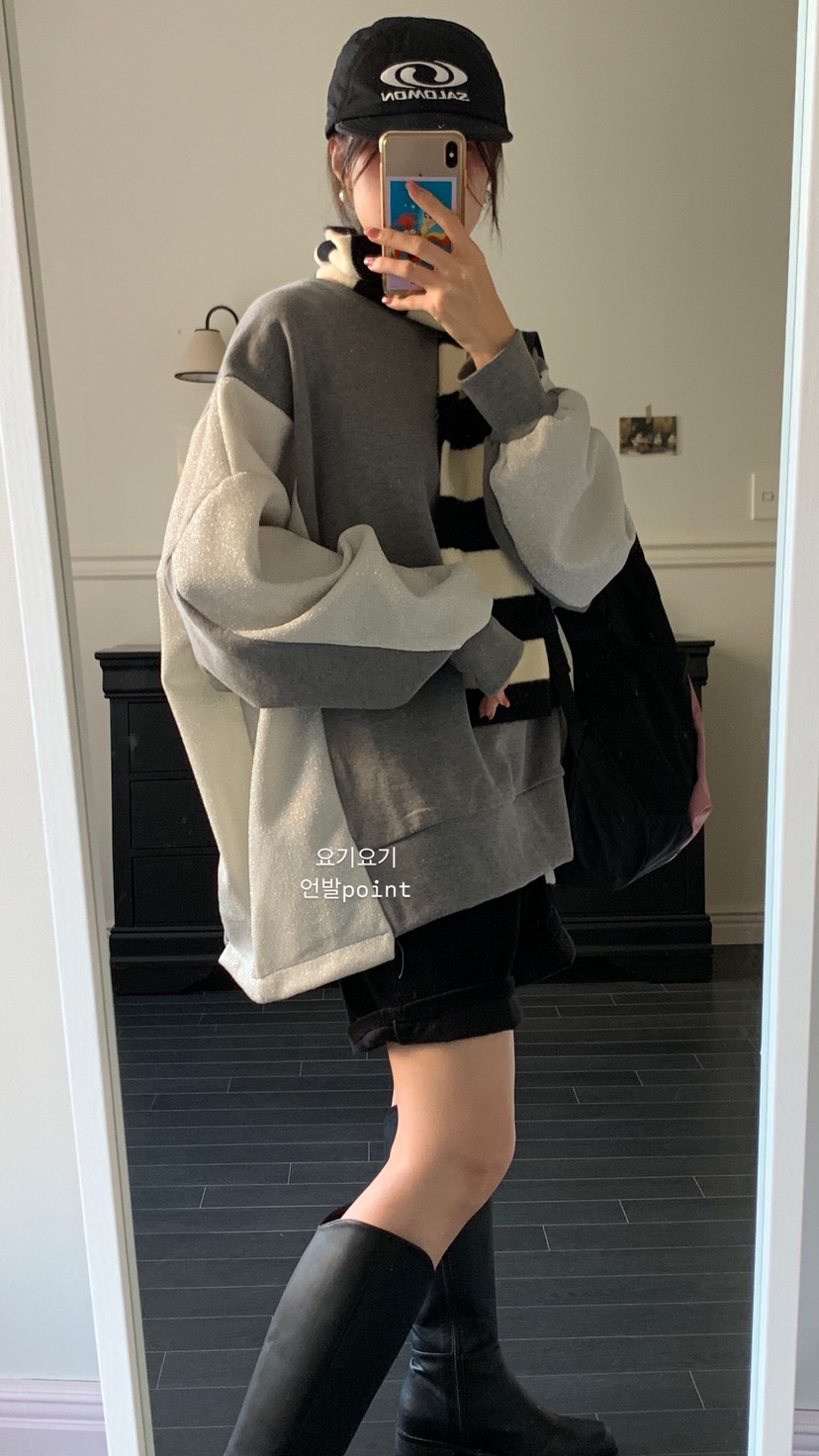 giggle韓國直郵東大門實拍女裝新品職業時尚推薦熱賣休閑衛衣COMP-(COME OPEN)衛衣