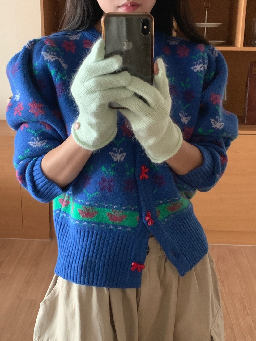 JKICHI直郵韓國代購女裝新品時尚職業人氣真品手套安哥拉羊毛EDIT手套