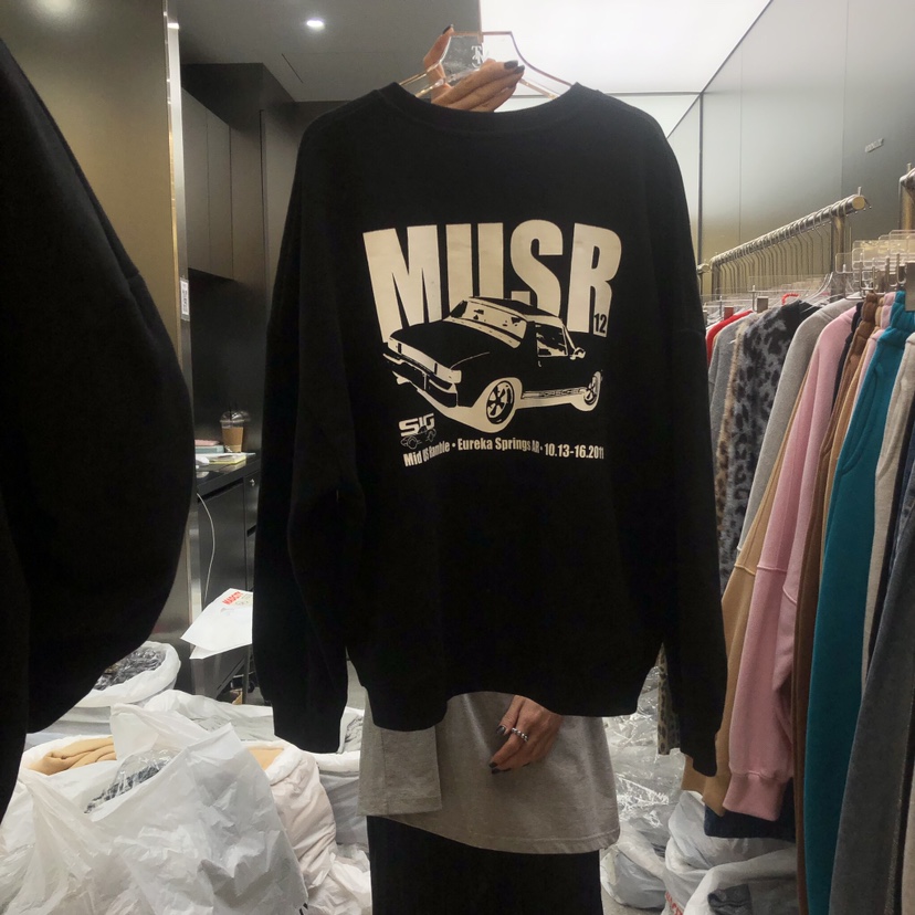 MADCITY韓國直郵東大門實拍女裝新品人氣24秋冬職業衛衣加絨MADCITY衛衣