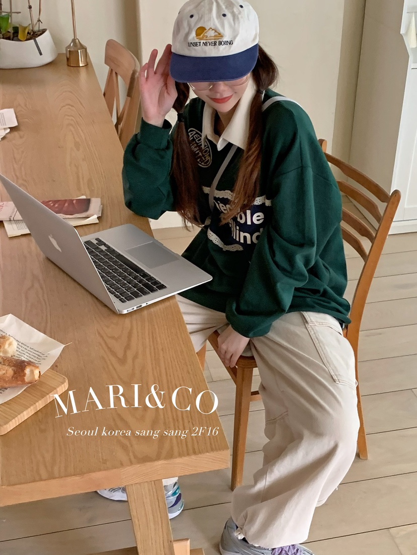 MARI CO韓國直郵東大門實拍女裝新品休閑熱賣人氣推薦長袖T恤ARANCIA長袖T恤