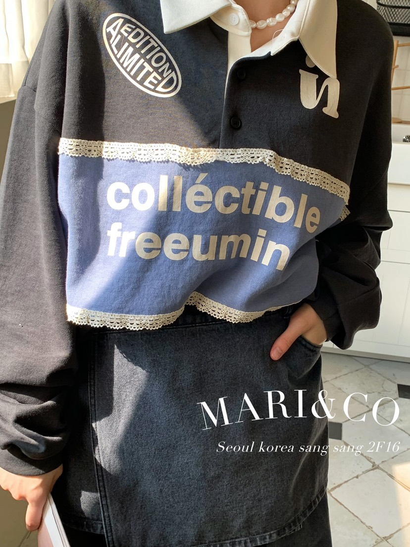 MARI CO韓國直郵東大門實拍女裝新品休閑熱賣人氣推薦長袖T恤ARANCIA長袖T恤