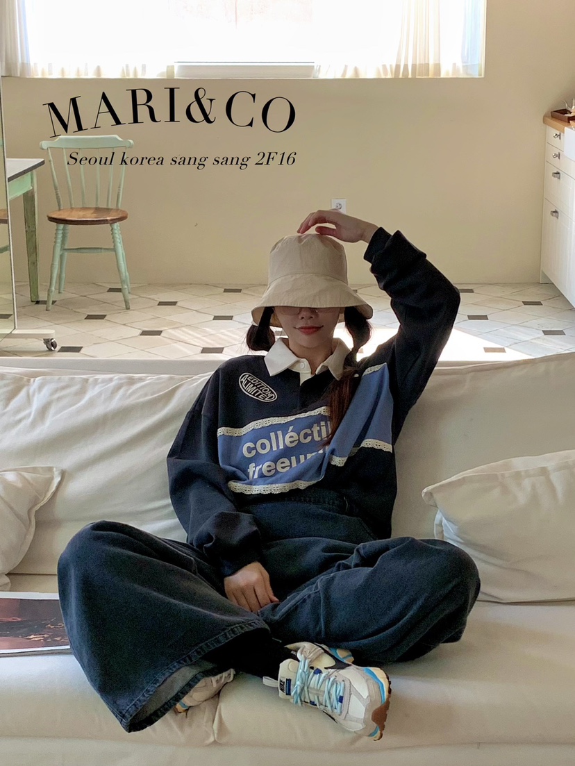 MARI CO韓國直郵東大門實拍女裝新品休閑熱賣人氣推薦長袖T恤ARANCIA長袖T恤
