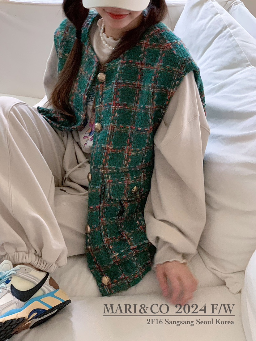 MARI CO直郵韓國代購女裝新款職業時尚休閑推薦熱賣24秋冬馬甲ARANCIA馬甲