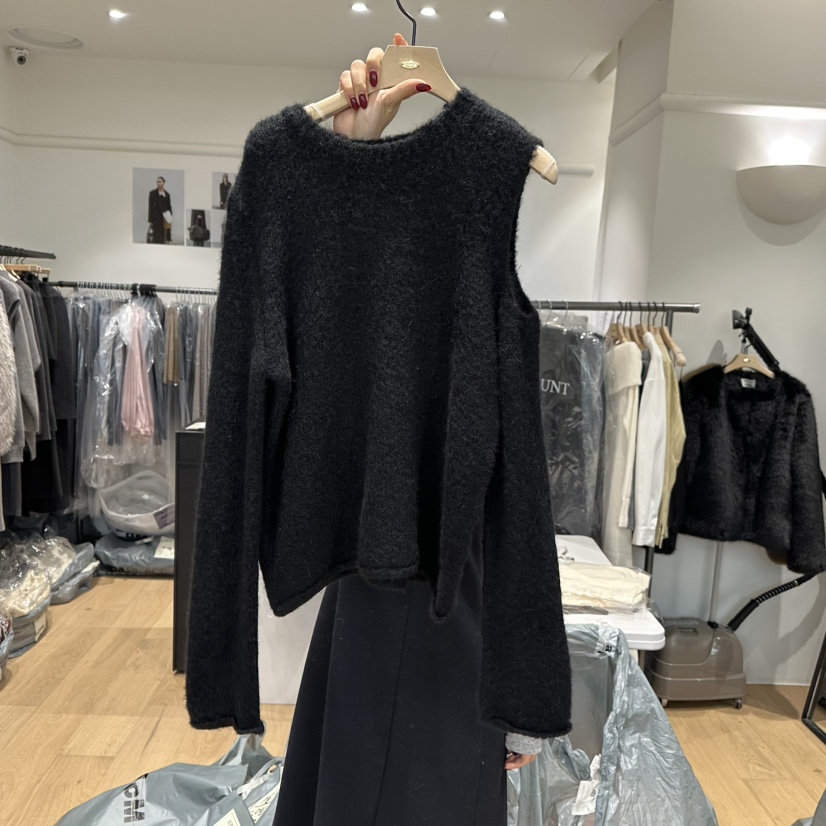 AUBE NUNT韓國直郵東大門實拍女裝新款推薦人氣針織衫鏤空aube nunt針織衫圖色2